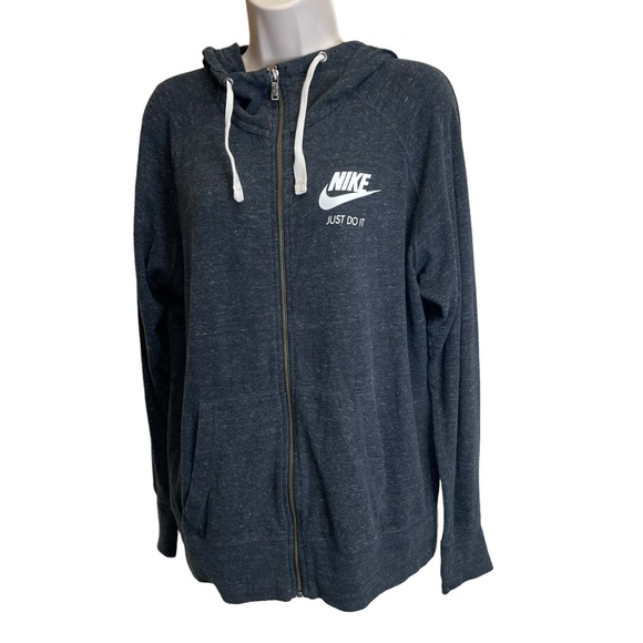 Nike Tops - Nike lightweight Heather gray zip up sweatshirt women’s XL